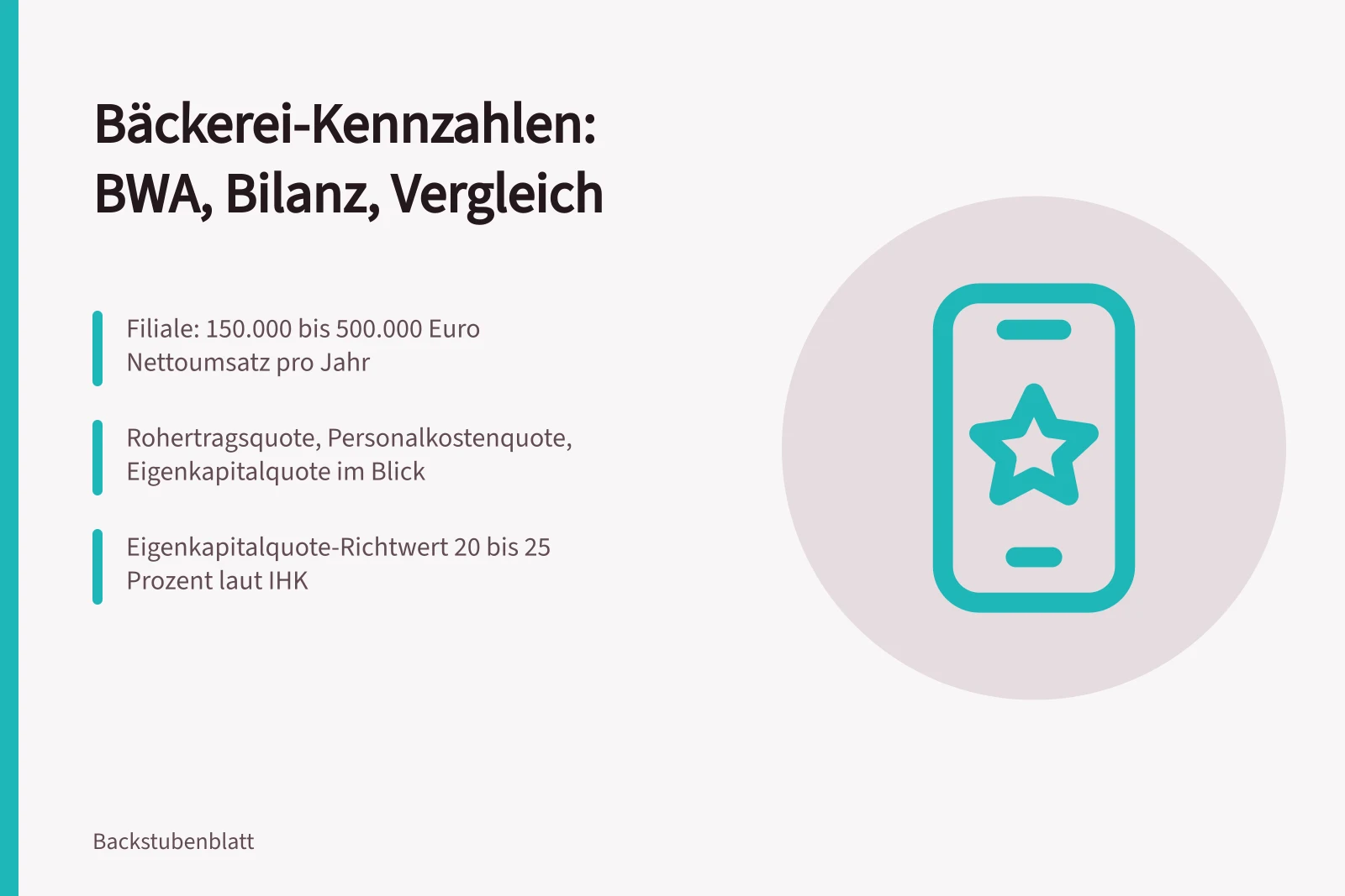 Kennzahlen für Bäckereien: Umsatz, Rohertrag, Personalkosten und Eigenkapitalquote