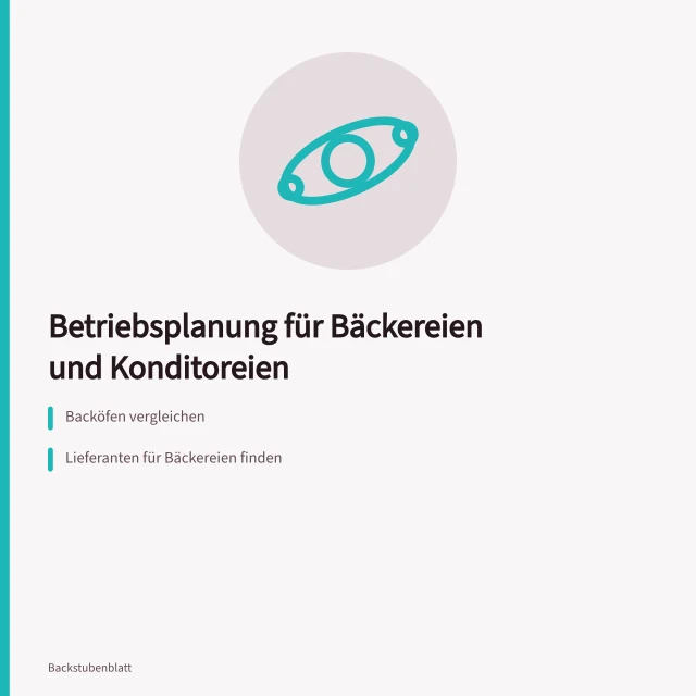 Betriebsplanung für Bäckereien und Konditoreien. Betriebsplanung: worum es in dieser Rubrik geht